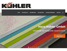 Tablet Screenshot of maler-koehler-gmbh.de